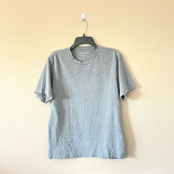 Everlane Heather Grey Crew Neck Shirt - Picture 1 of 6
